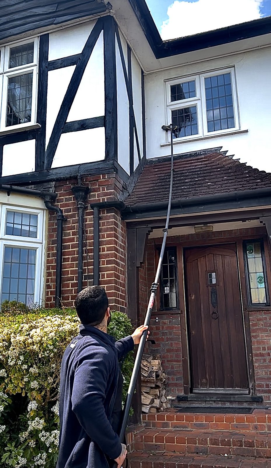 External window and gutter cleaning on a South East London property
